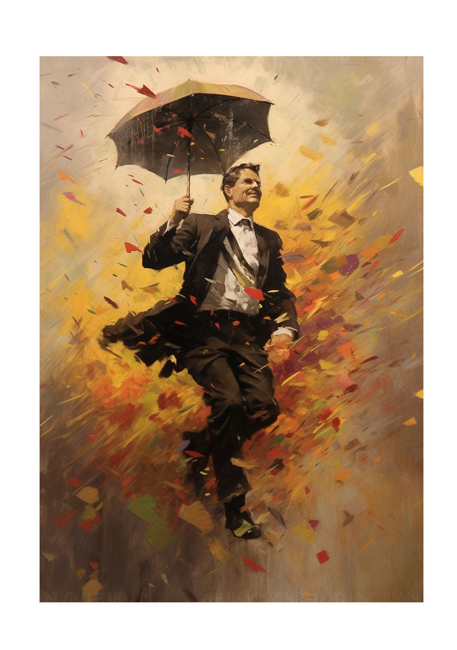 雨のアートポスター原画のみ