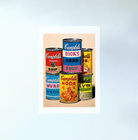 レストランのアートポスター原画のみ設置イメージ