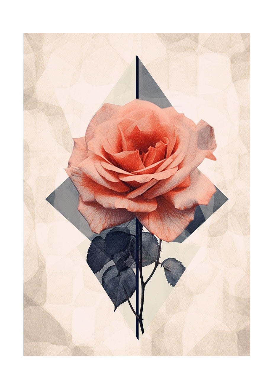 薔薇のアートポスター:rose_bed6