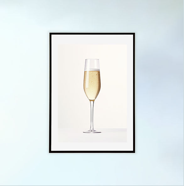 酒のアートポスター黒フレームあり
