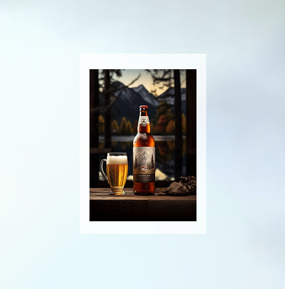 酒のアートポスター原画のみ設置イメージ