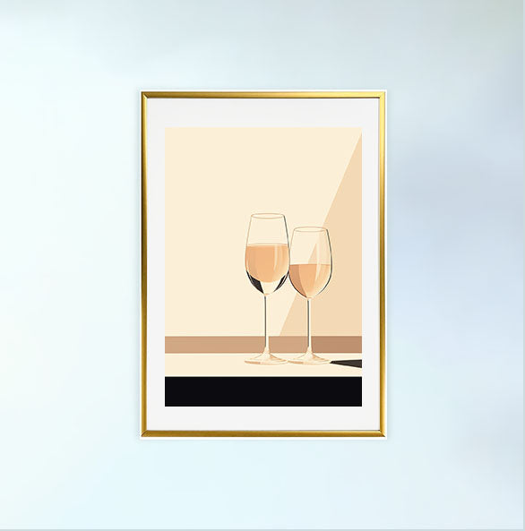 酒のアートポスター金フレームあり