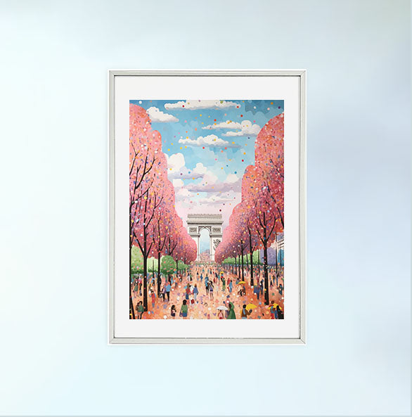 酒のアートポスター銀フレームあり