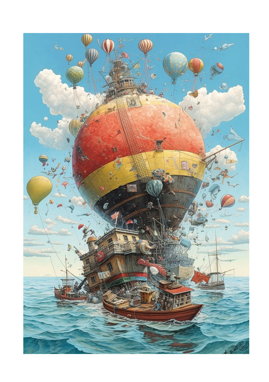 海のアートポスター原画のみ