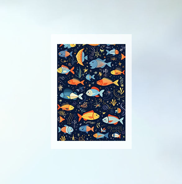 海のアートポスター原画のみ設置イメージ