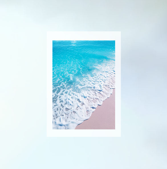 海のアートポスター原画のみ設置イメージ