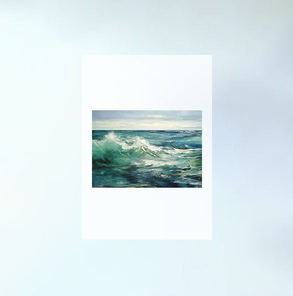 海のアートポスター原画のみ設置イメージ