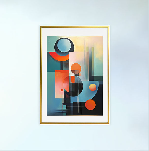 海のアートポスター金フレームあり