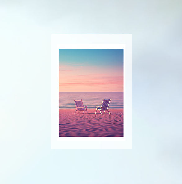 海のアートポスター原画のみ設置イメージ