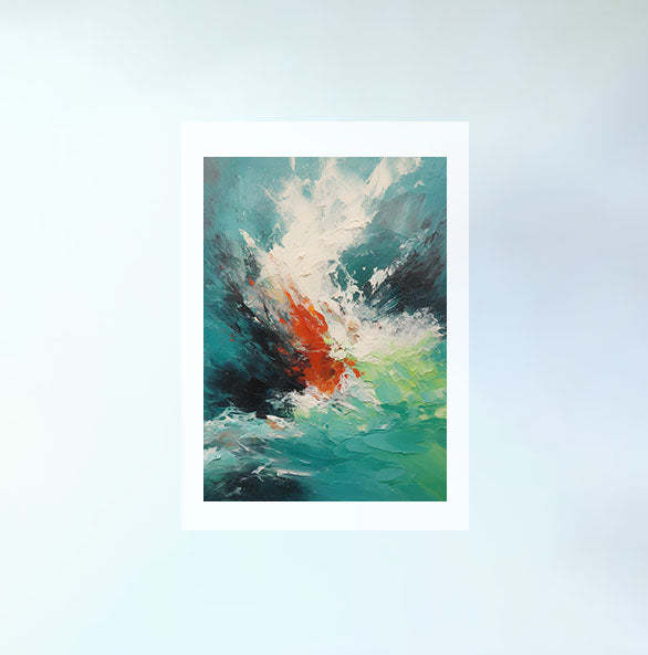 海のアートポスター原画のみ設置イメージ