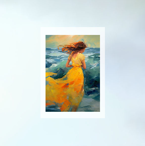 海のアートポスター原画のみ設置イメージ