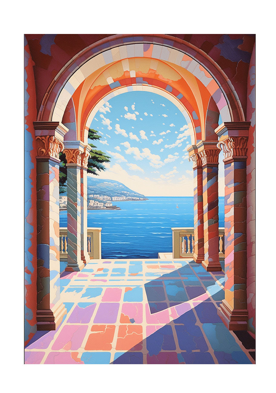 海のアートポスター原画のみ