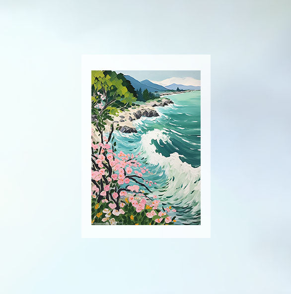 海のアートポスター原画のみ設置イメージ