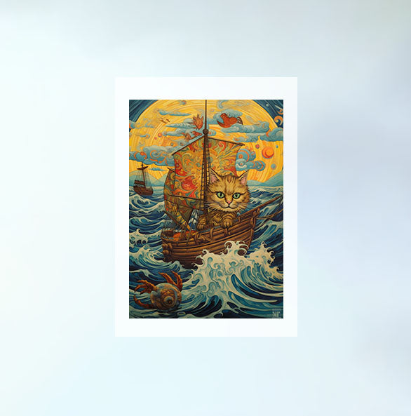 海のアートポスター原画のみ設置イメージ