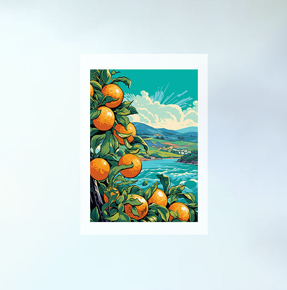 海のアートポスター原画のみ設置イメージ