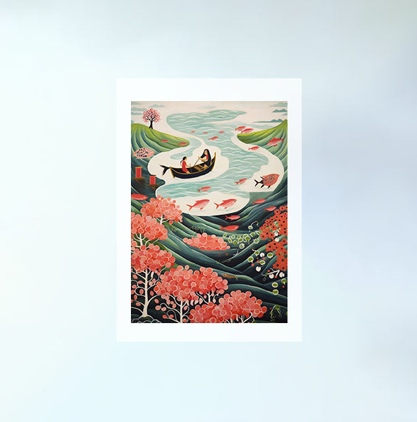 海のアートポスター原画のみ設置イメージ