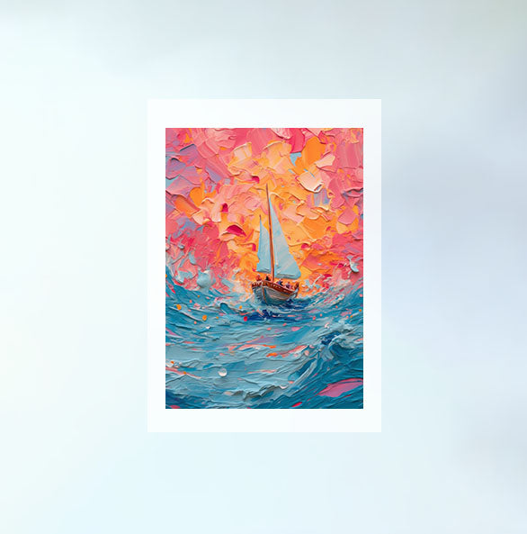 海のアートポスター原画のみ設置イメージ