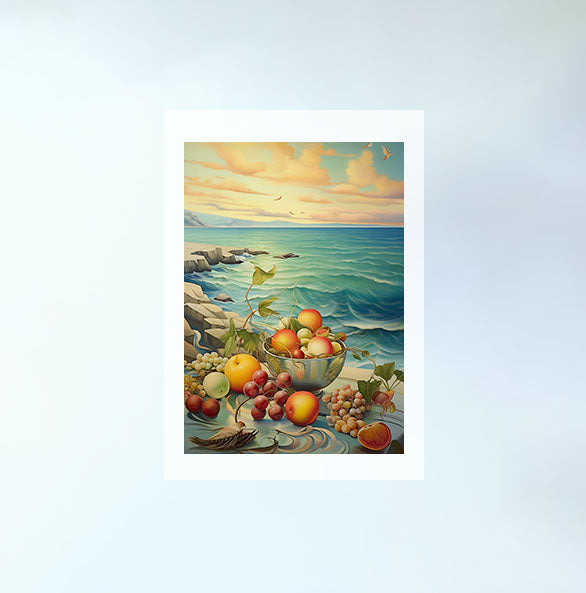 海のアートポスター原画のみ設置イメージ