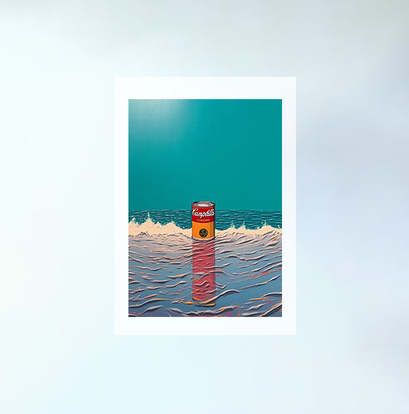 海のアートポスター原画のみ設置イメージ