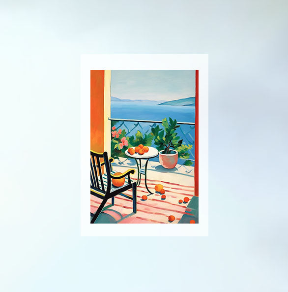 海のアートポスター原画のみ設置イメージ