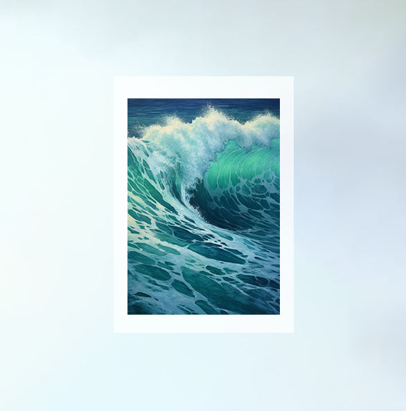 海のアートポスター原画のみ設置イメージ