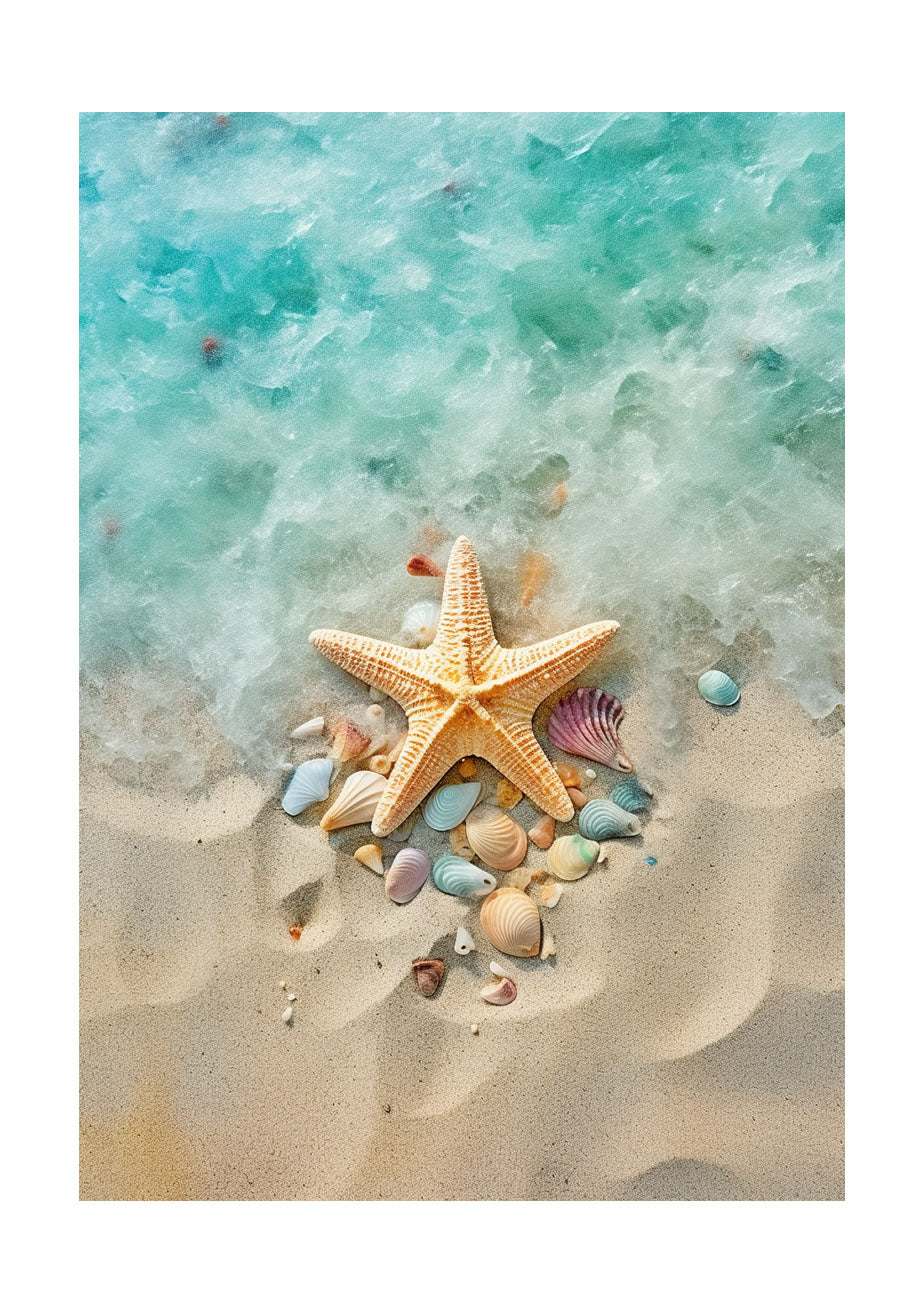海のアートポスター原画のみ