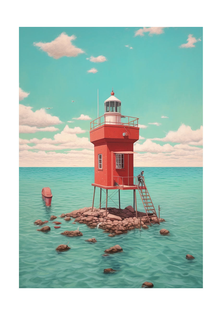 海のアートポスター原画のみ