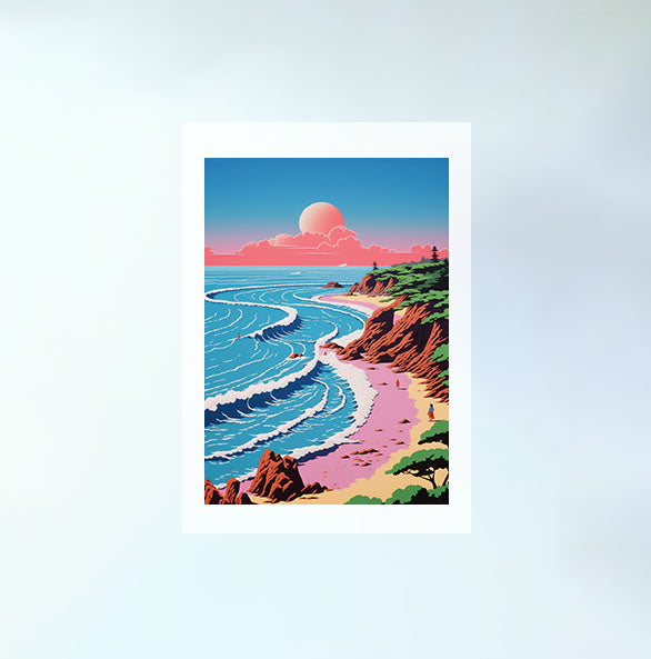 海のアートポスター原画のみ設置イメージ