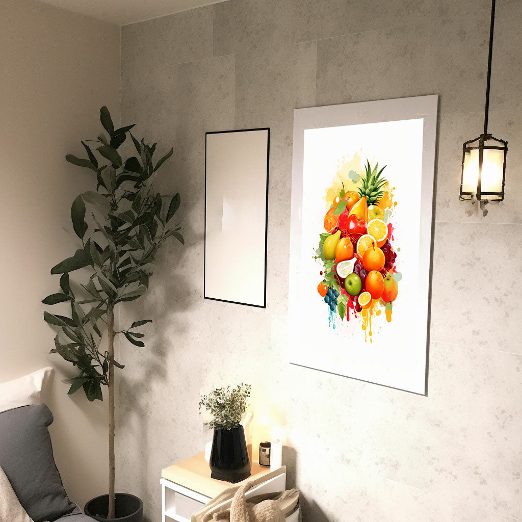 かき氷のアートポスター廊下配置イメージ