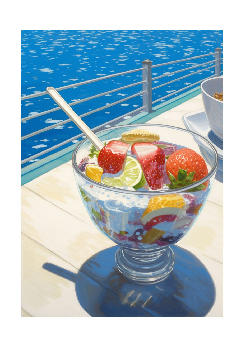 かき氷のアートポスター原画のみ