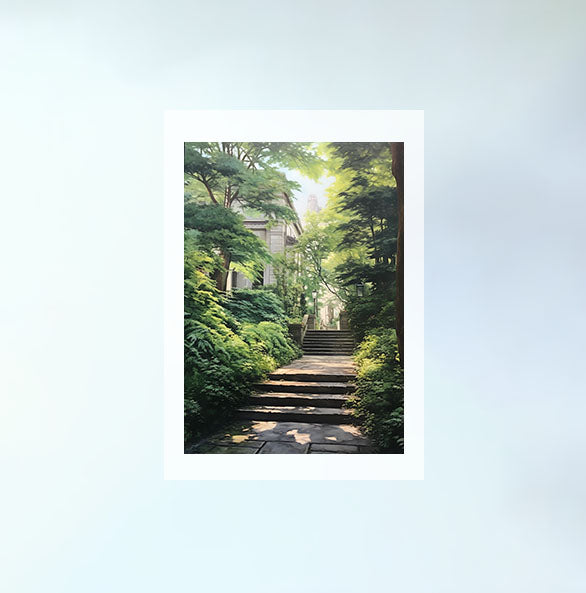 神社のアートポスター原画のみ設置イメージ