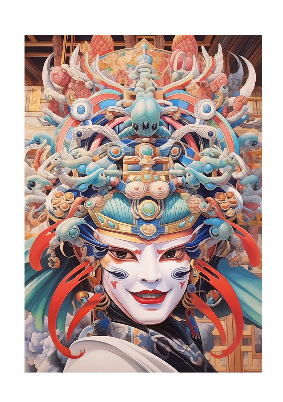 神社のアートポスター原画のみ