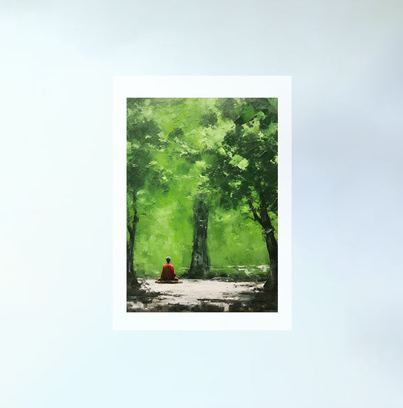 神社のアートポスター原画のみ設置イメージ