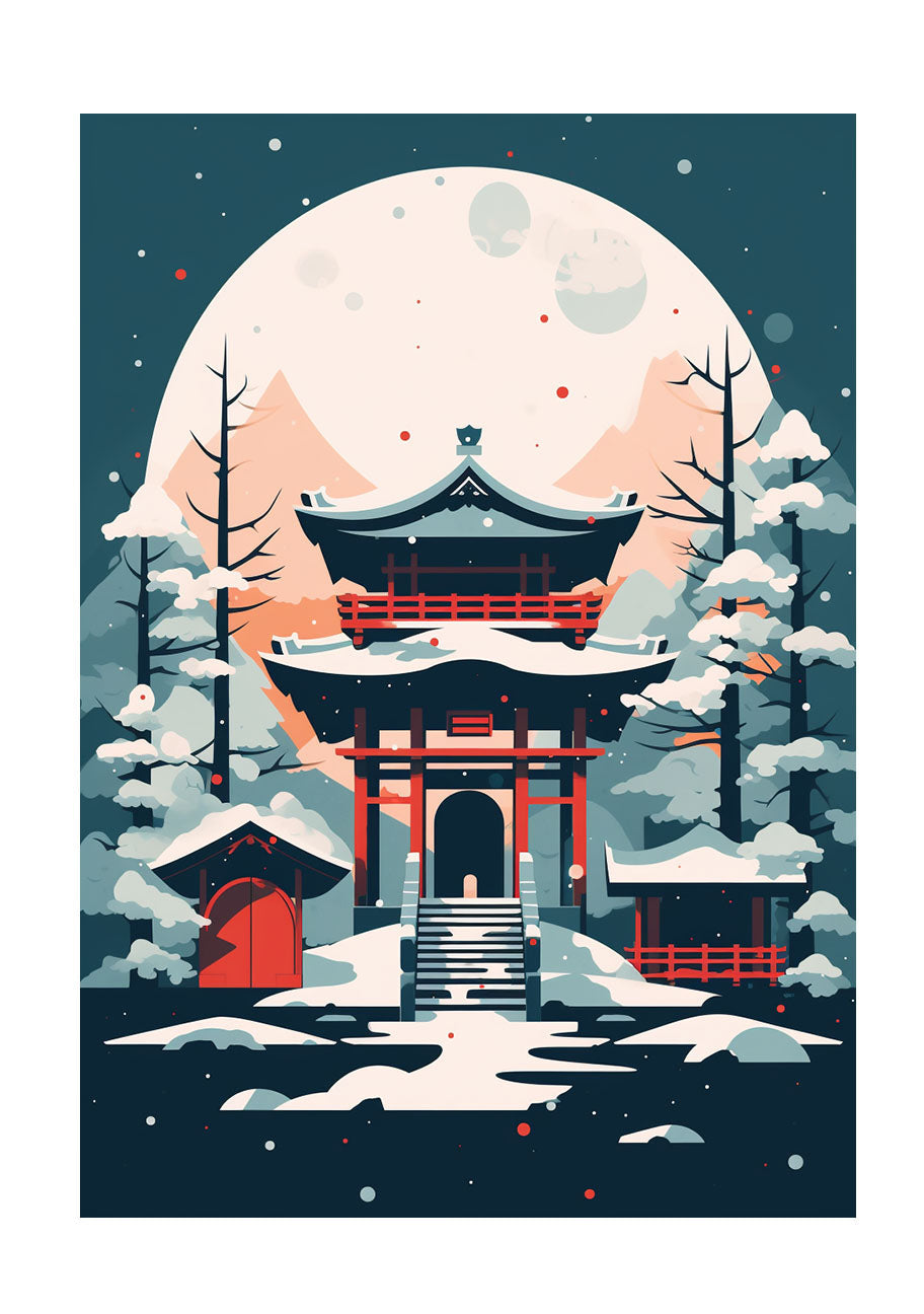 神社のアートポスター原画のみ