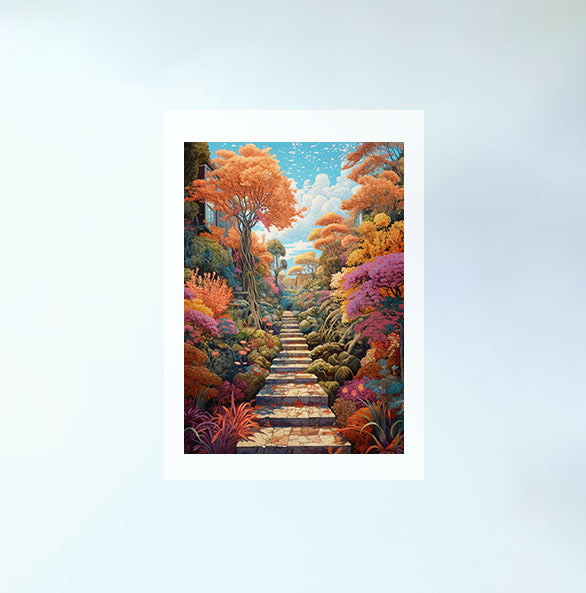神社のアートポスター原画のみ設置イメージ