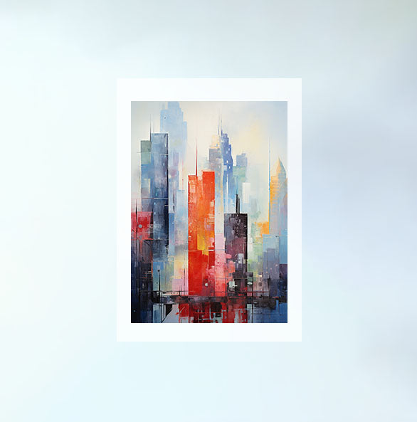 シルエットのアートポスター原画のみ設置イメージ