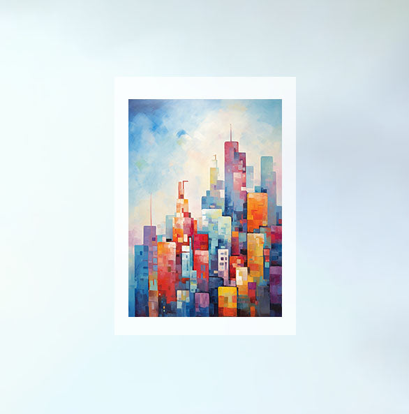 シルエットのアートポスター原画のみ設置イメージ