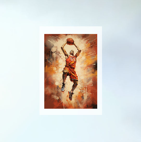 シルエットのアートポスター原画のみ設置イメージ