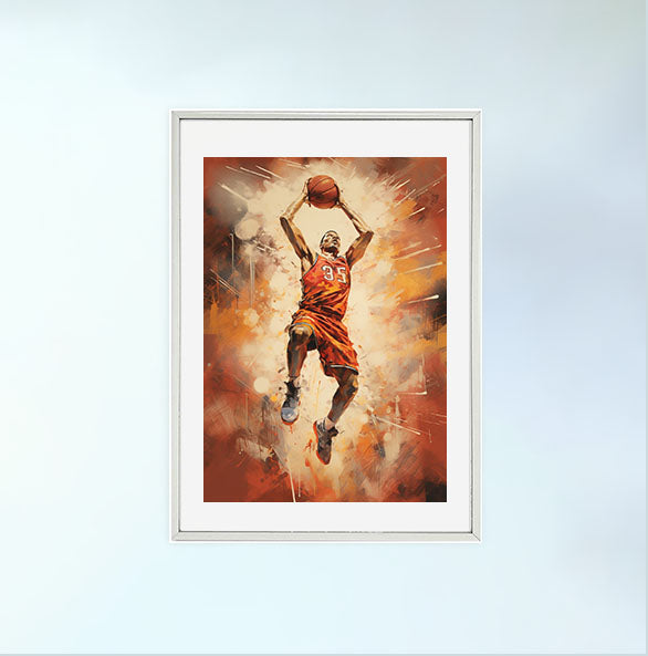 シルエットのアートポスター銀フレームあり