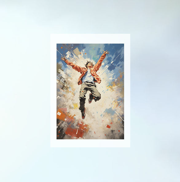 シルエットのアートポスター原画のみ設置イメージ