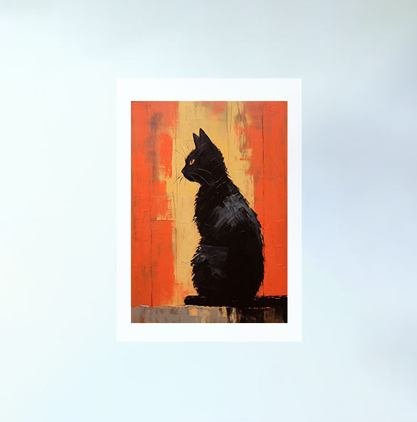 シルエットのアートポスター原画のみ設置イメージ