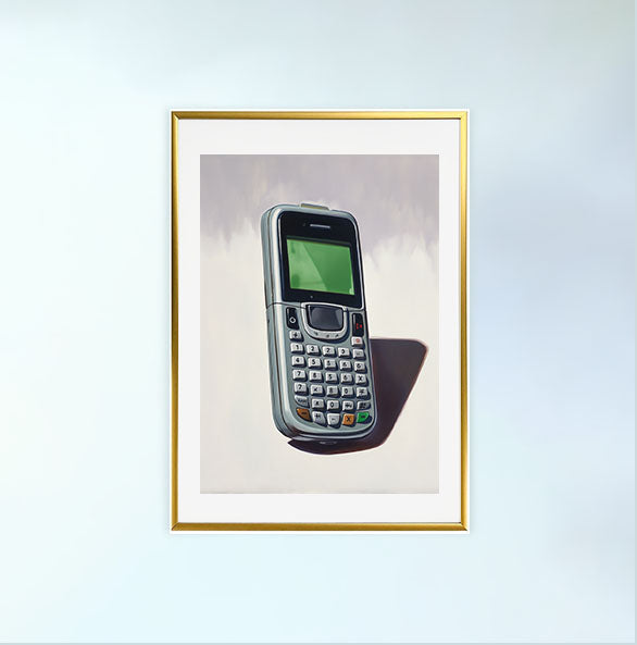 スマートフォンのアートポスター金フレームあり