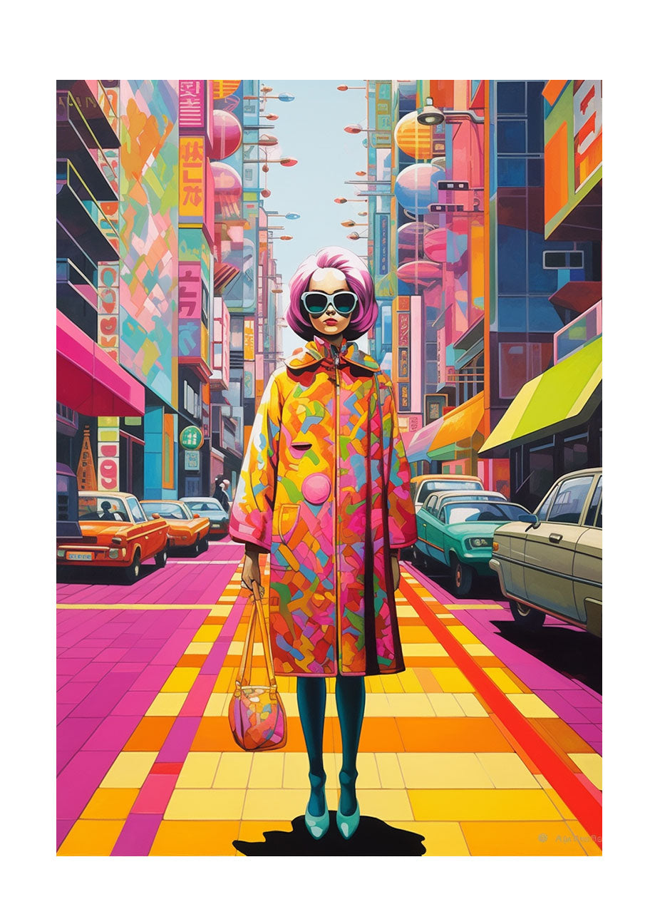 スニーカーのアートポスター原画のみ