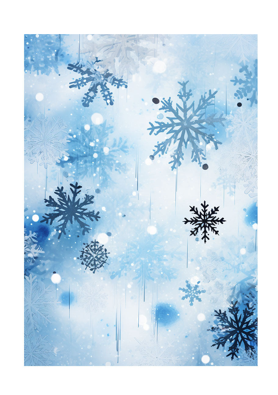 雪のアートポスター原画のみ