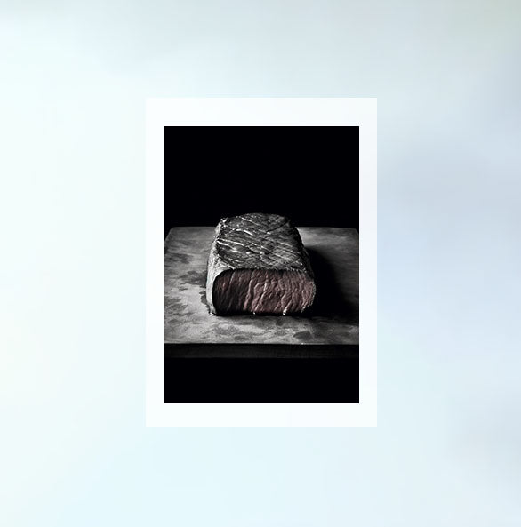 ステーキのアートポスター原画のみ設置イメージ