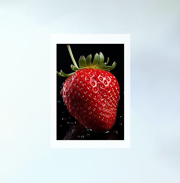 いちごのアートポスター原画のみ設置イメージ