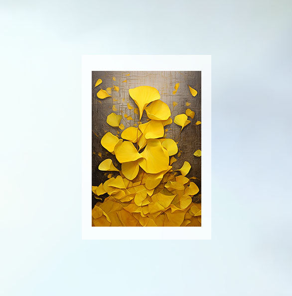 ひまわりのアートポスター原画のみ設置イメージ