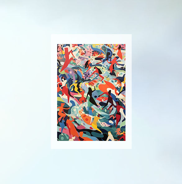 サーフィンのアートポスター原画のみ設置イメージ