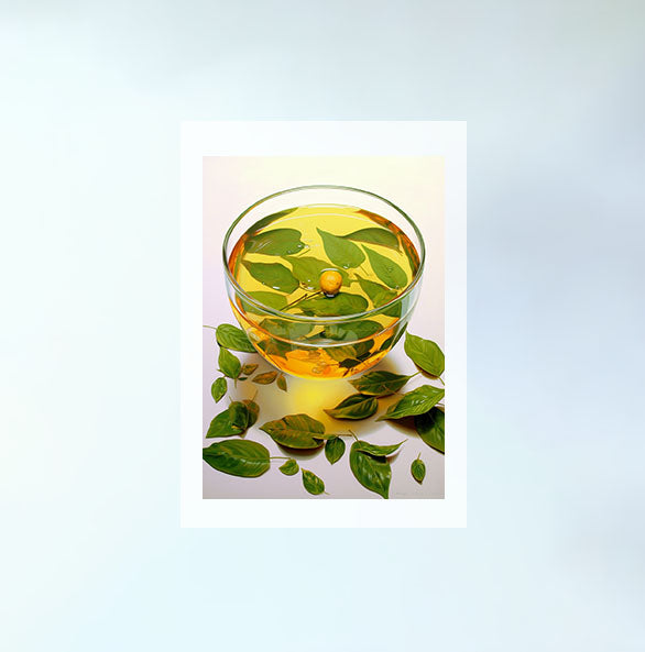 お茶のアートポスター原画のみ設置イメージ