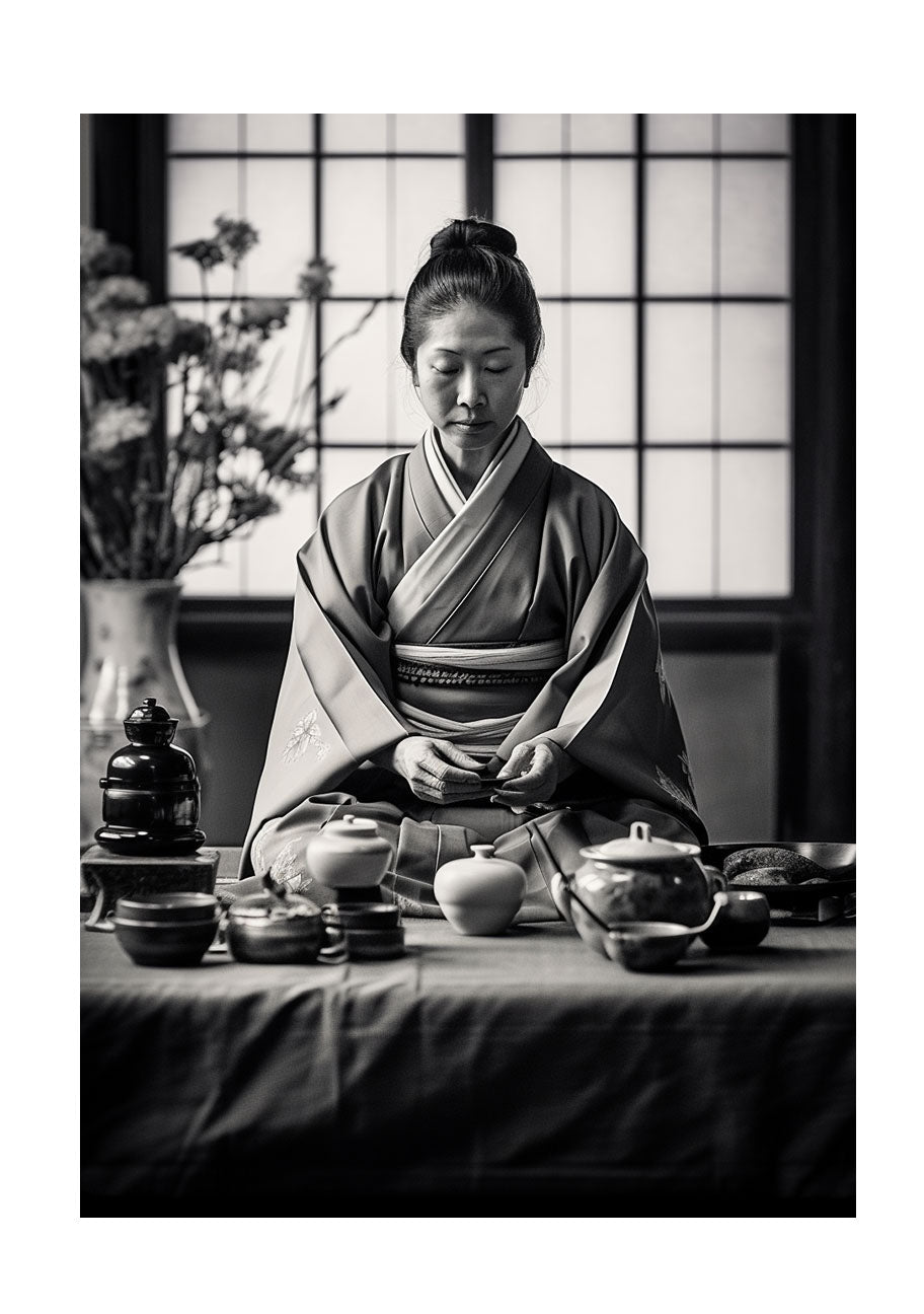 お茶のアートポスター原画のみ